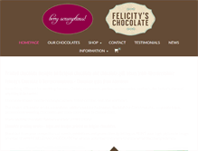 Tablet Screenshot of felicityschocolate.com